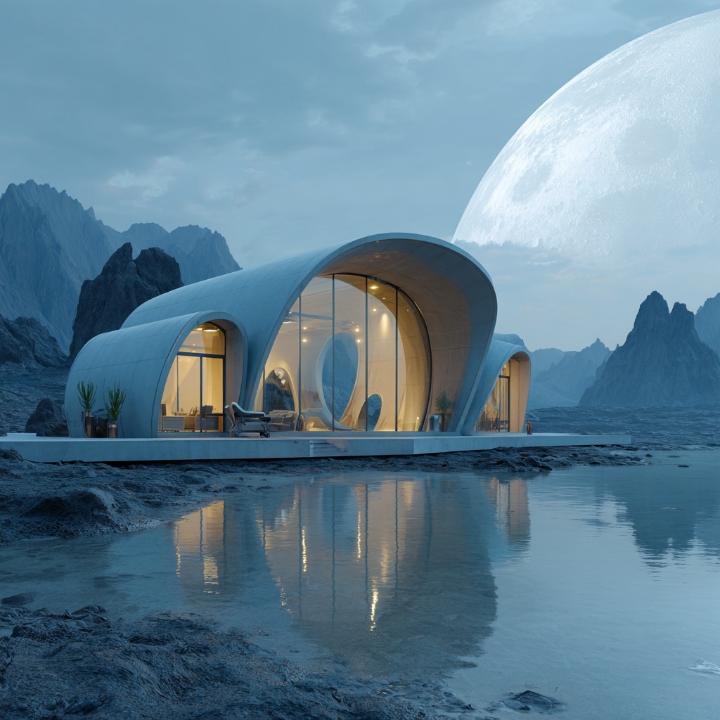 Lunar lakeside home