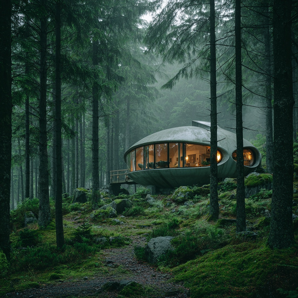Woodland pod home